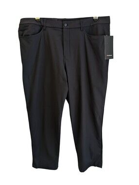 NEW Lululemon ABC Relaxed Fit 5 Pocket Pant 40 Black Warpstreme 30L LM5AXTS